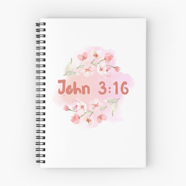 Item preview, Bible Verse John 3:16 Cherry Blossom  designed and sold by AlienBoyDesigns.
