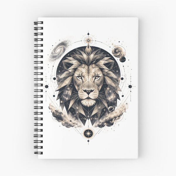Item preview, Cosmic Geometric Lion – Celestial Guardian Vector Artwork designed and sold by Artisan Finds Online.