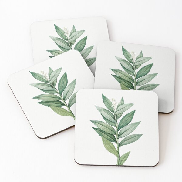 Item preview, Star Flowered Lily-of-the-Valley Botanical Illustration designed and sold by TheRetroArtRoom.