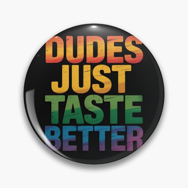 Item preview, Gay Dudes Just Taste Better Rainbow Pride Flag LGBTQ designed and sold by MutedMoods.