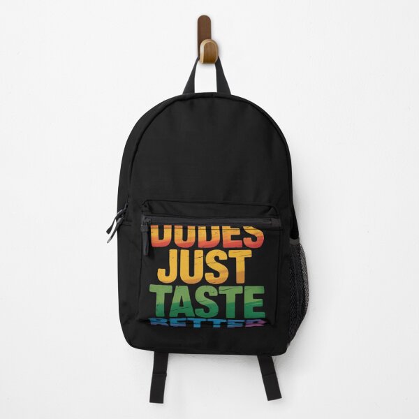 Item preview, Gay Dudes Just Taste Better Rainbow Pride Flag LGBTQ designed and sold by MutedMoods.