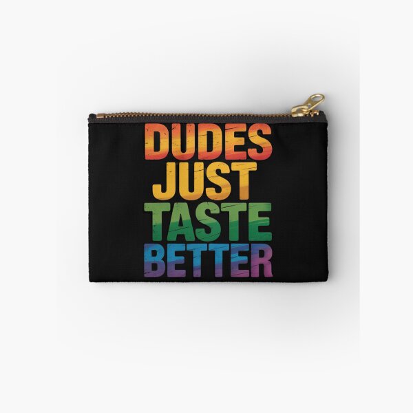 Item preview, Gay Dudes Just Taste Better Rainbow Pride Flag LGBTQ designed and sold by MutedMoods.