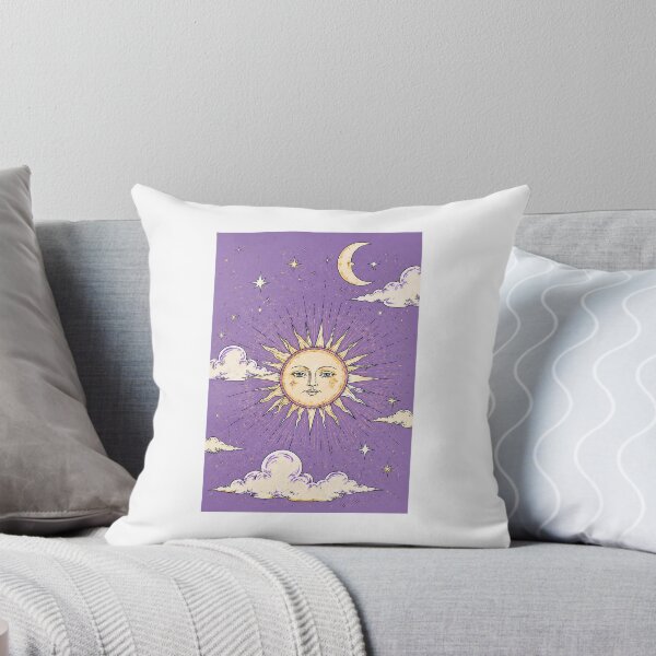 Item preview, Celestial Sun & Moon Wall Art | Vintage Mystic Purple Sky Poster | Boho Cosmic Printable designed and sold by StickerBloomCo.