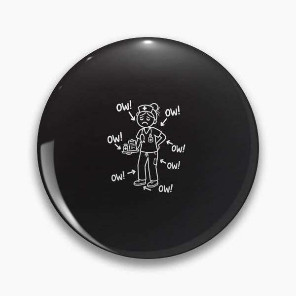 Item preview, Ow Ow Ow Funny Nurse Stick Figure Healthcare Worker Humor Gift designed and sold by kiralynstration.