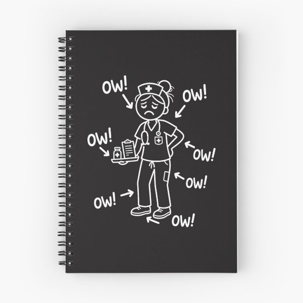 Item preview, Ow Ow Ow Funny Nurse Stick Figure Healthcare Worker Humor Gift designed and sold by kiralynstration.