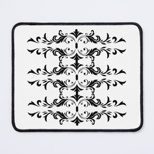 Item preview, Black Damask Floral Pattern designed and sold by reanacreations.