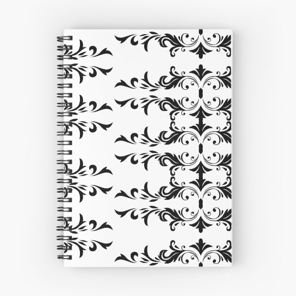 Item preview, Black Damask Floral Pattern designed and sold by reanacreations.