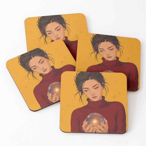 Item preview, Golden Mystic Orb Portrait designed and sold by hannalenkeri.