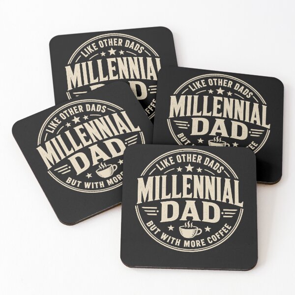 Item preview, Millennial Dad With More Coffee Funny Fatherhood Humor designed and sold by JasKei-Designs.