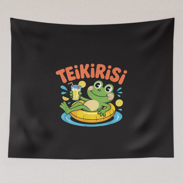 Item preview, Teikirisi Funny Frog Summer Vacation Spanish Meme Beach Pool Float designed and sold by kiralynstration.