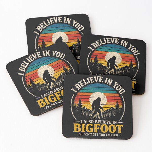Item preview, I Believe in You Also Bigfoot Retro Funny Sasquatch designed and sold by CF_VintageDesign.