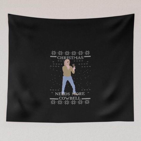 Item preview, Needs More Cowbell Ugly Christmas Sweater #8294 designed and sold by lukas-lei-art.