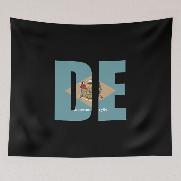 Item preview, Delaware Flag Initials DE designed and sold by shitpostee.