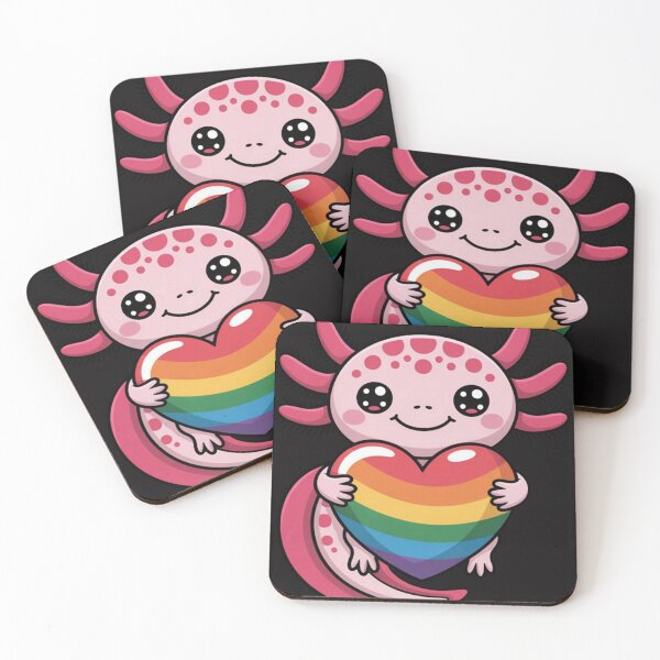 Item preview, Gay Pride Axolotl Heart Rainbow Flag LGBT  designed and sold by CosmoWaderty.