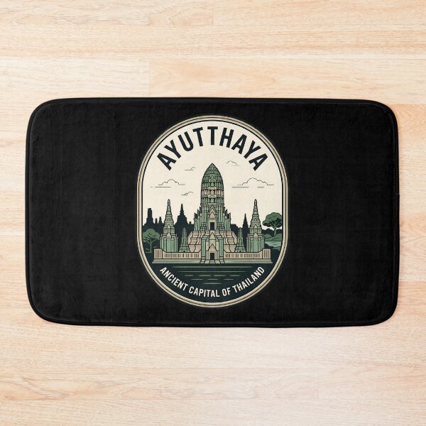 Item preview, Ayutthaya Thailand Ancient Capital Vintage Travel Emblem designed and sold by k3rstman1.