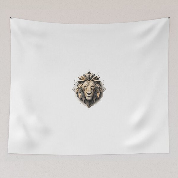 Item preview, Majestic Geometric Lion – Modern Polygonal Wildlife Portrait designed and sold by Artisan Finds Online.