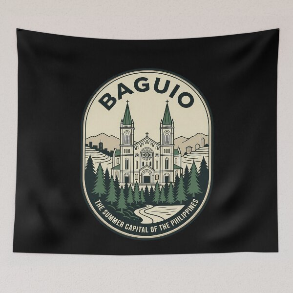 Item preview, Baguio Philippines Vintage Travel Emblem Summer Capital designed and sold by k3rstman1.