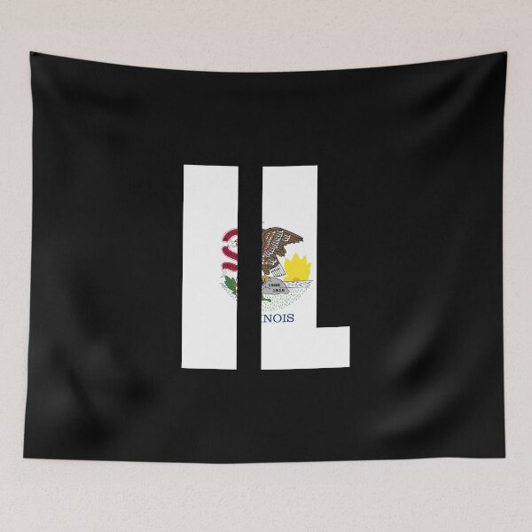 Item preview, Illinois Flag Initials IL designed and sold by shitpostee.