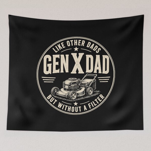 Item preview, Gen X Dad Without a Filter Funny Lawn Mower Dad designed and sold by JasKei-Designs.
