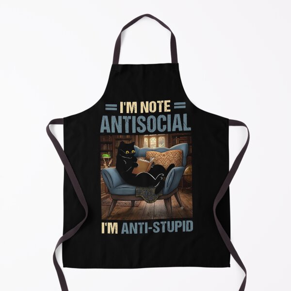 Item preview, i'm not antisocial i'm anti stupid cat introverted gift designed and sold by PurrfectHome.