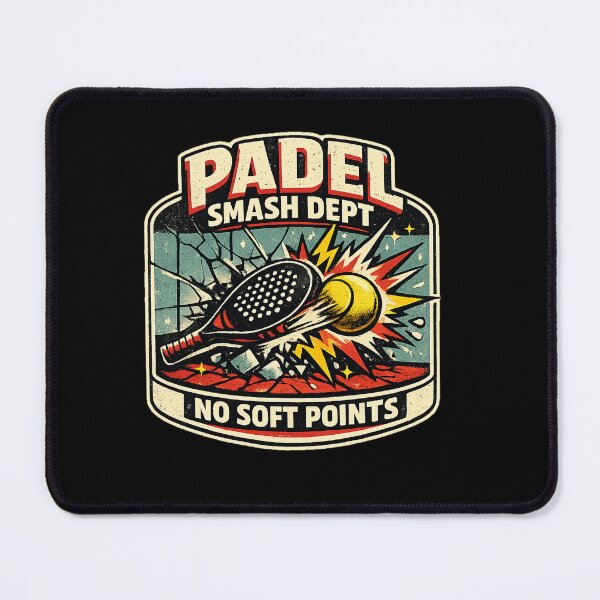 Item preview, Padel Smash Dept No Soft Points Vintage Padel Design designed and sold by Concrete Coffee Studio.