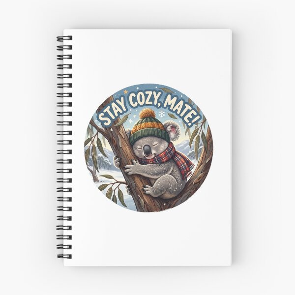 Item preview, Stay Cozy Mate Funny Australian Winter Koala Aussie Winter Humor Slang designed and sold by Yellowriversss.