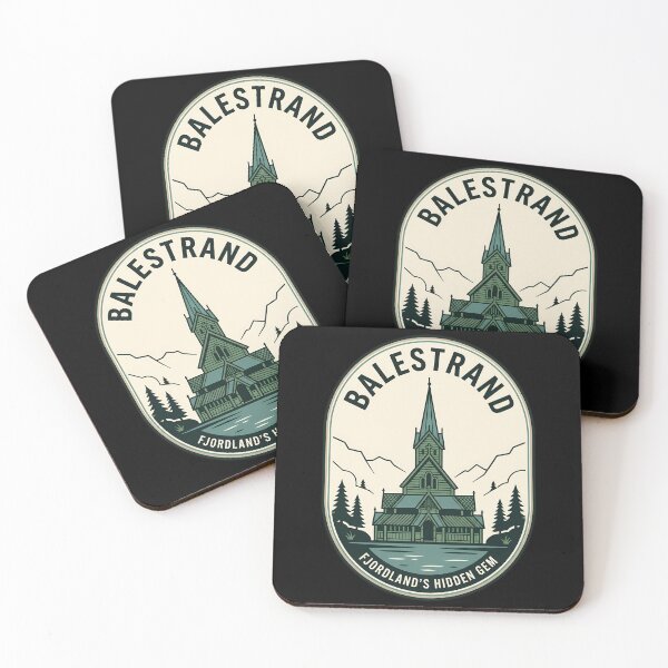 Item preview, Balestrand Norway Vintage Travel Emblem Stave Church designed and sold by k3rstman1.