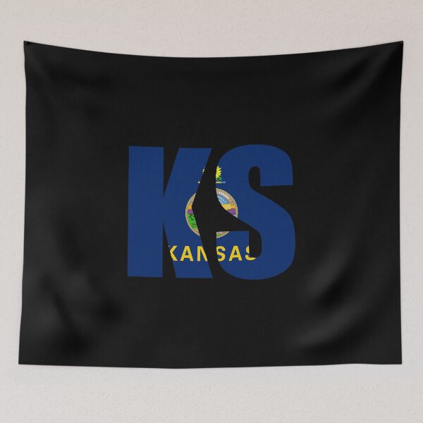 Item preview, Kansas Flag Initials KS designed and sold by shitpostee.