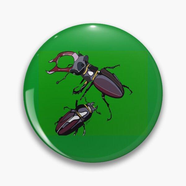 Item preview, Pair of Stag Beetles designed and sold by TinaJostDesigns.