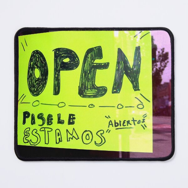Item preview, Open Pasele Estamos Abiertos - Mission District Sign designed and sold by missioncreek.