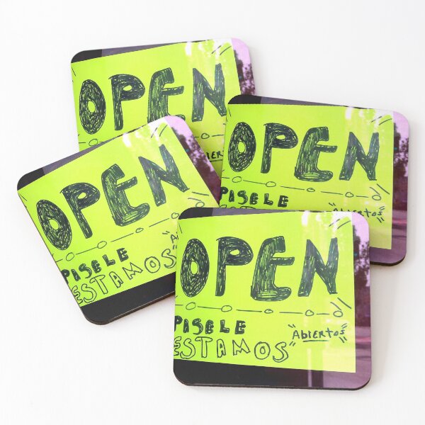 Item preview, Open Pasele Estamos Abiertos - Mission District Sign designed and sold by missioncreek.