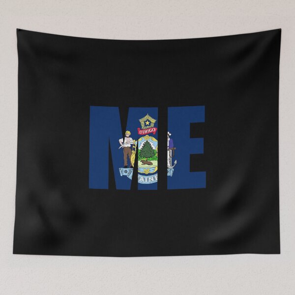 Item preview, Maine Flag Initials ME designed and sold by shitpostee.