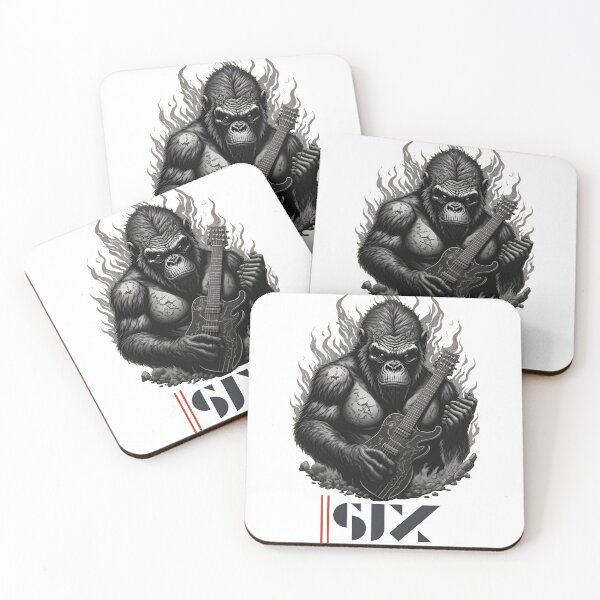 Item preview, Primate Rock Musician Fire designed and sold by KenColwill.