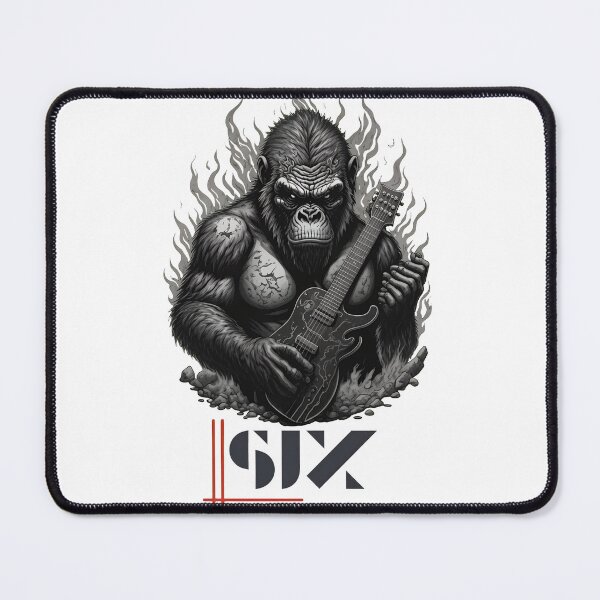 Item preview, Primate Rock Musician Fire designed and sold by KenColwill.
