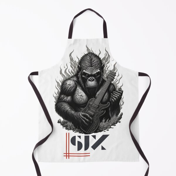 Item preview, Primate Rock Musician Fire designed and sold by KenColwill.