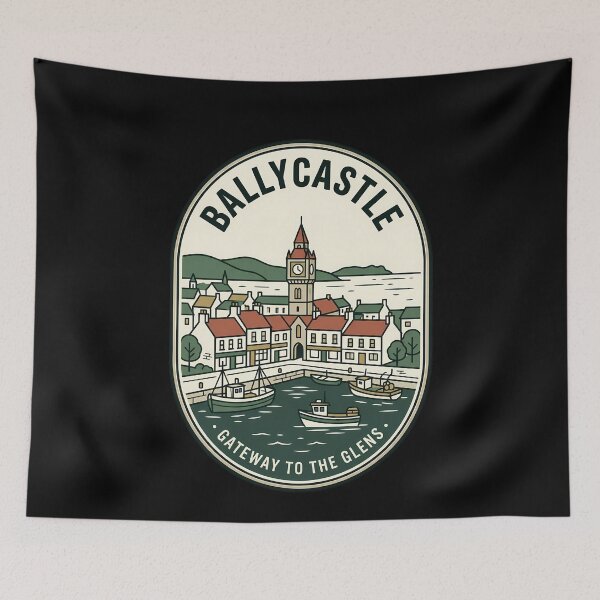 Item preview, Ballycastle Northern Ireland Vintage Travel Emblem designed and sold by k3rstman1.
