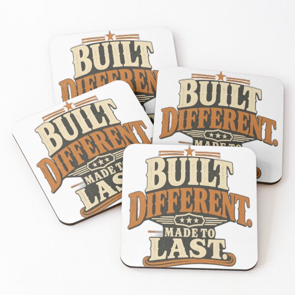 Item preview, Built Different Made To Last Vintage Typography designed and sold by Fable-Fit.