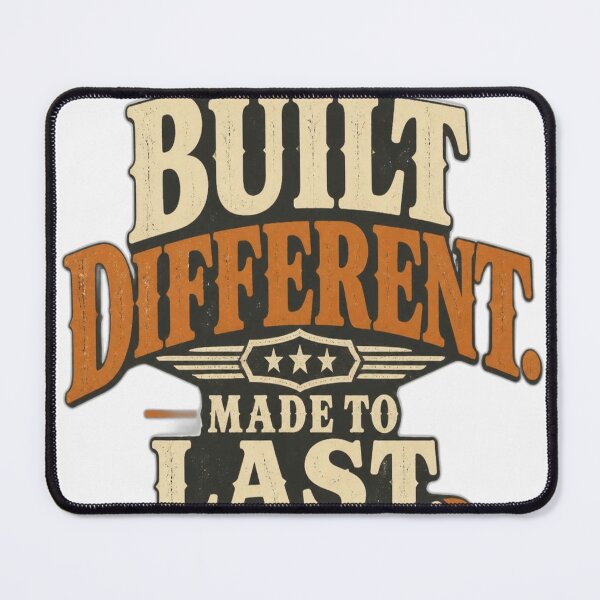 Item preview, Built Different Made To Last Vintage Typography designed and sold by Fable-Fit.
