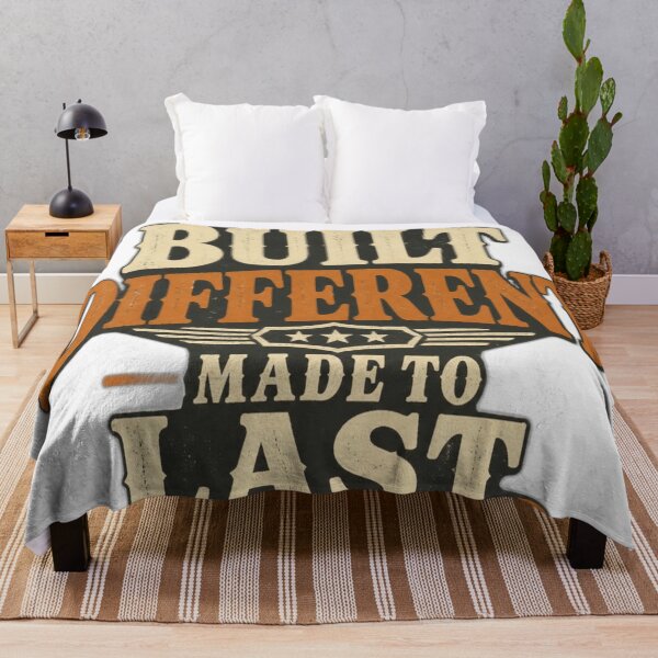 Item preview, Built Different Made To Last Vintage Typography designed and sold by Fable-Fit.