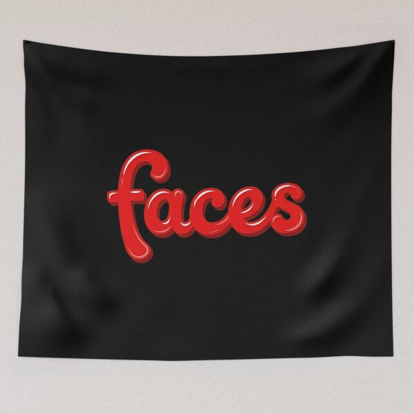 Item preview, Bold Red Script Lettering: Faces Typography designed and sold by Shirdeutch.