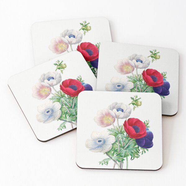 Item preview, Anemone Flowers Bouquet Botanical Illustration designed and sold by TheRetroArtRoom.