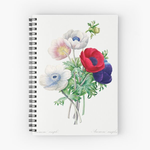Item preview, Anemone Flowers Bouquet Botanical Illustration designed and sold by TheRetroArtRoom.