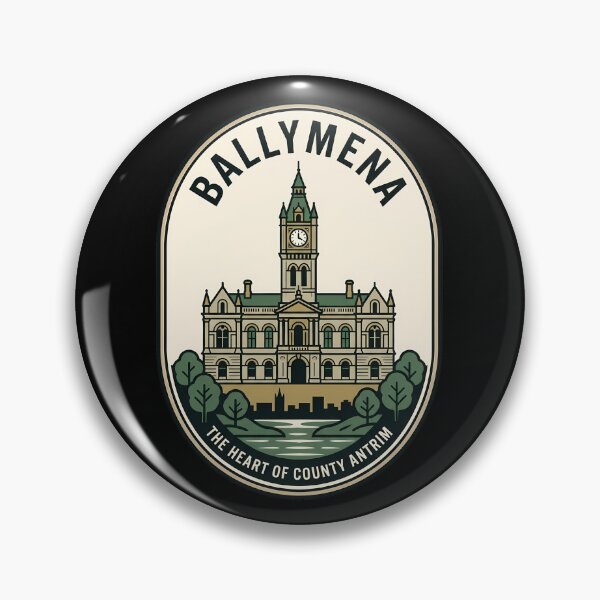 Item preview, Ballymena Northern Ireland Vintage Travel Emblem designed and sold by k3rstman1.