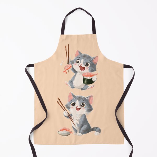 Item preview, Happy Sushi Kittens Cute Kawaii Anime Art designed and sold by jo-e-basta.