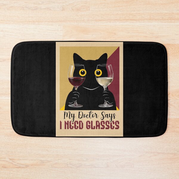 Item preview, My Doctor Says I Need Glasses Vintage Funny Cat designed and sold by PurrfectHome.