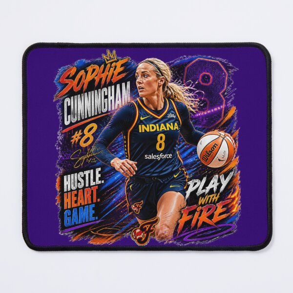 Item preview, Sophie Cunningham Basketball Graphic Tee – Women’s Sports Streetwear Poster Style, Hustle Heart Game Athletic T-Shirt, Dynamic WNBA Inspired Art Print designed and sold by Cavalier-org.