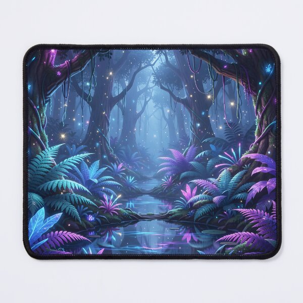 Item preview, Bioluminescent Night Jungle designed and sold by Fanta-sticky.