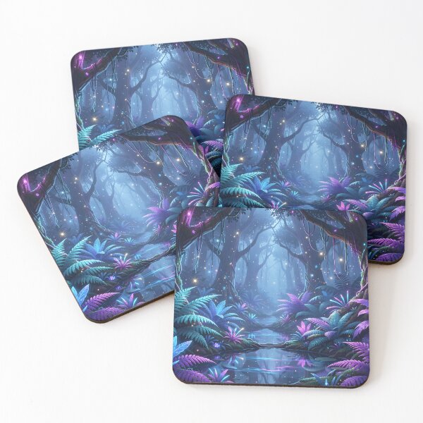 Item preview, Bioluminescent Night Jungle designed and sold by Fanta-sticky.
