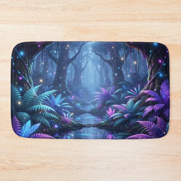Item preview, Bioluminescent Night Jungle designed and sold by Fanta-sticky.