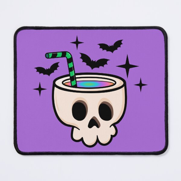 Item preview, Skull Potion Cocktail with Bats - Summerween/Halloween designed and sold by GlitterArtySVG.